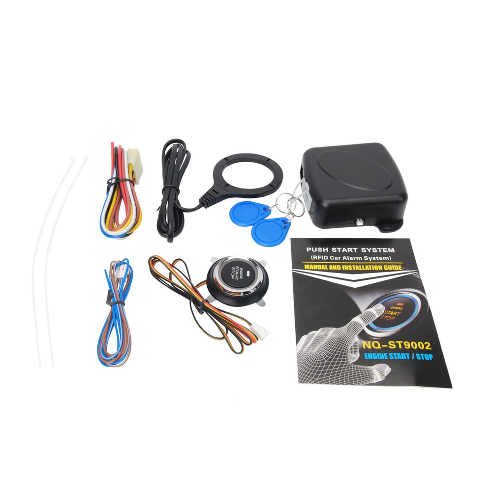 Car Ignition Switch 12V RFID Engine Start Push Button Keyless Entry Starter Kit
