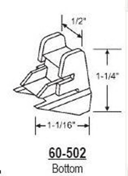 STB Bottom Guide for Window Channel Balances, Unattached