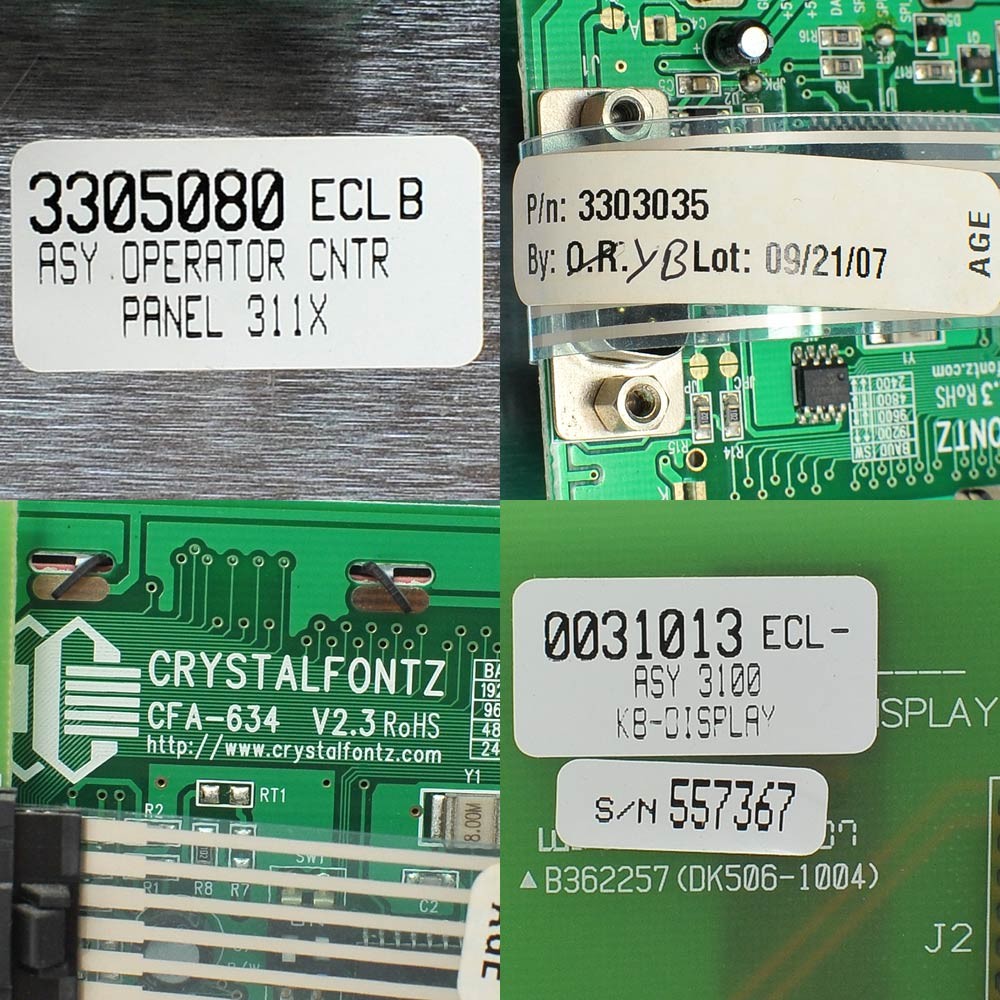Label-Aire 3305080 ECLB Label Applicator Operator Control Panel Assembly 311X