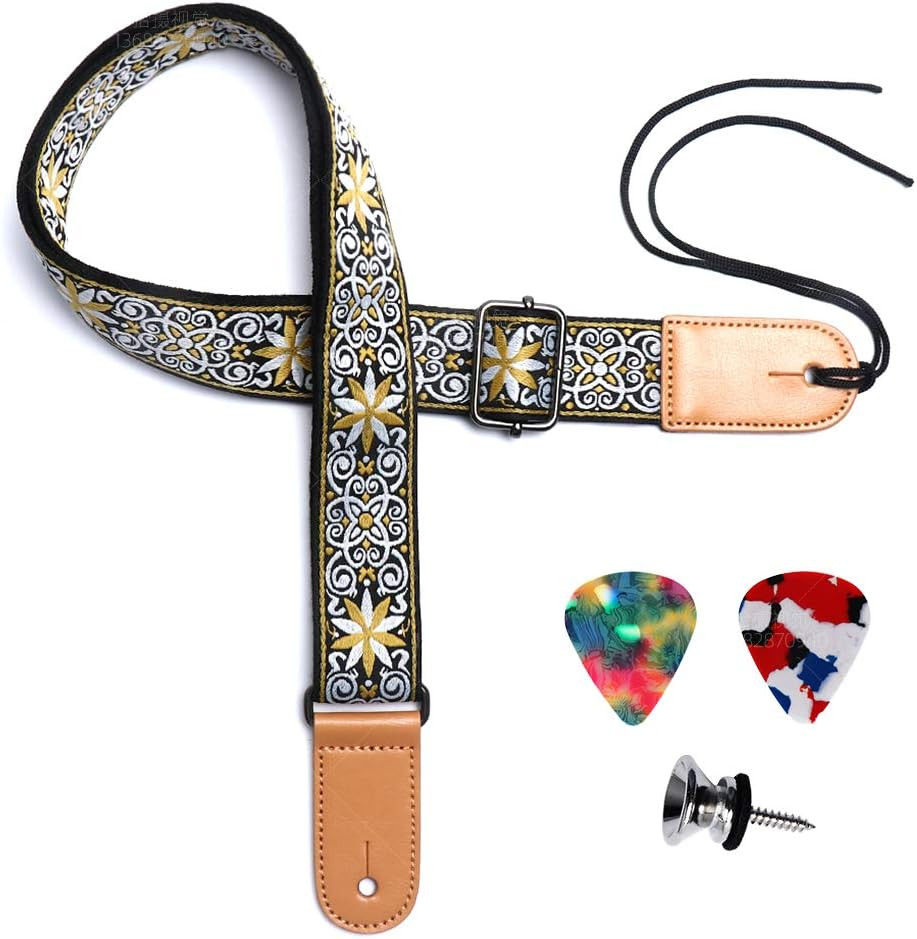 Ukulele Strap Adjustable Hawaiian Jacquard Woven Ukulele Shoulder Strap