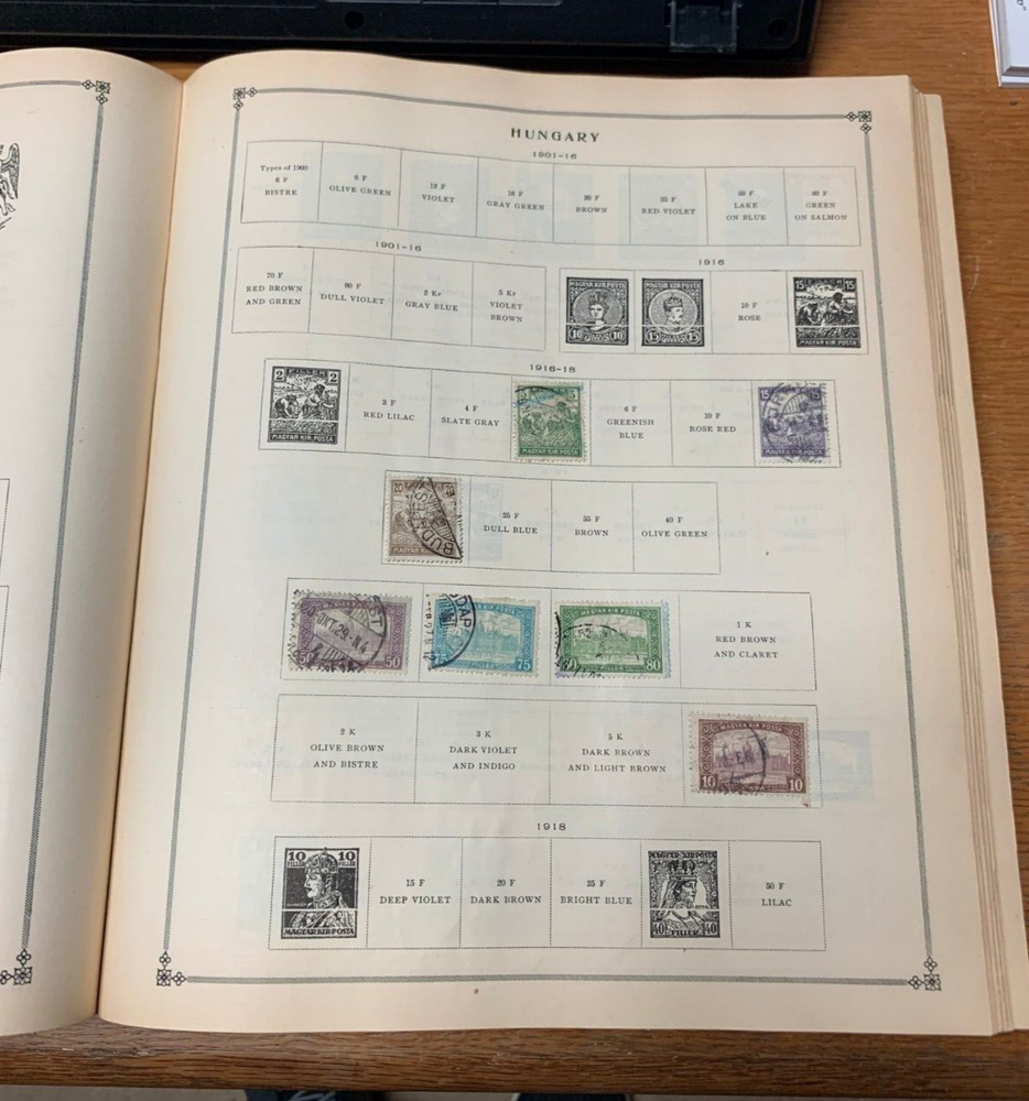 Scott International Jr Stamp Album 1939 edition Complete Nice Condition |