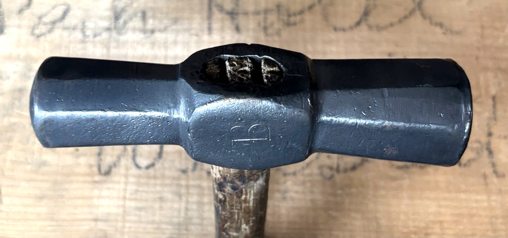 Unique Convex Octagonal Double Faced Blacksmith's Hammer 3 lb EXCELLENT!