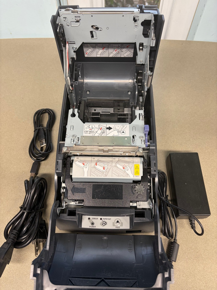 TESTED EPSON TM-U220A M188A Dot Matrix POS Receipt Printer w/Power & Interface