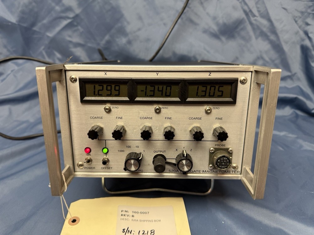 APPLIED PHYSICS SYSTEMS 520A FIUXGATE MAGNETOMETER