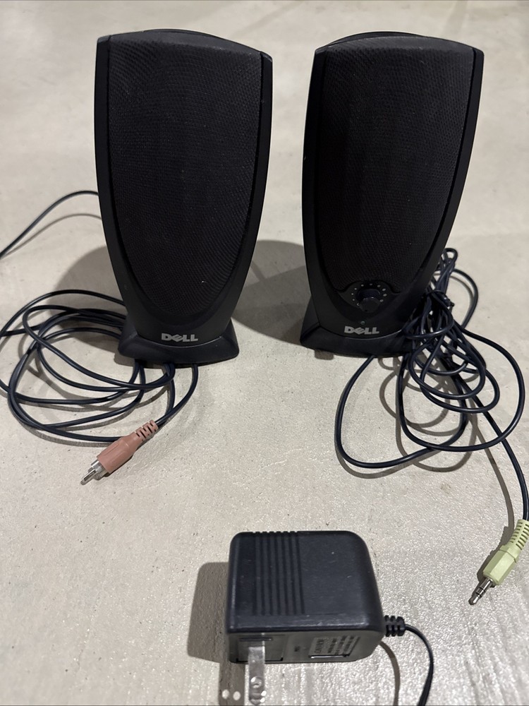 Dell A215 Wired Stereo Computer Speakers With AC Adapter