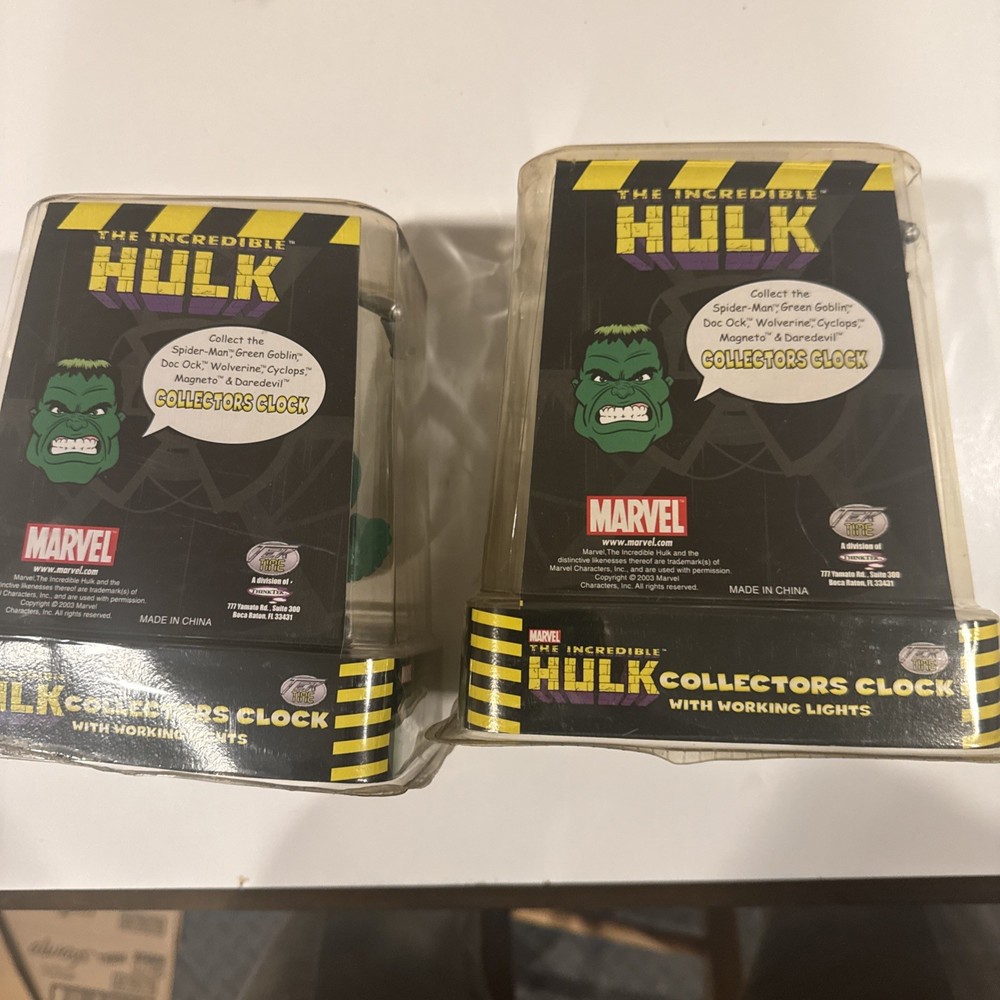 Incredible Hulk Collectors Clock