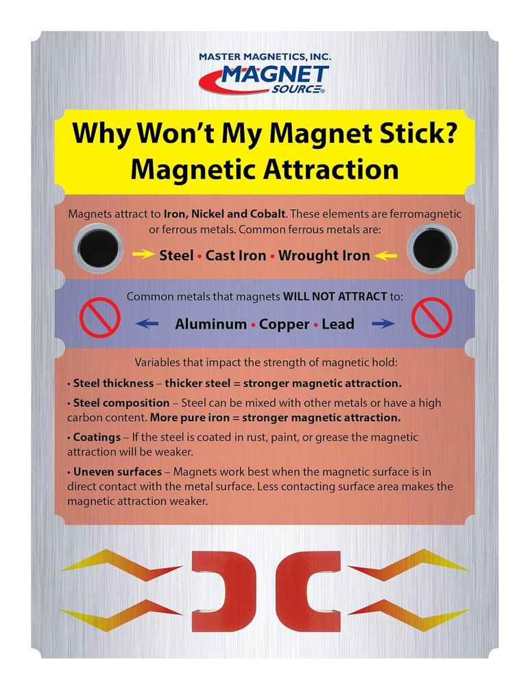 Ceramic Round Base Magnet with Knob Pack - Heavy-Duty Strong Magnets with Knobs