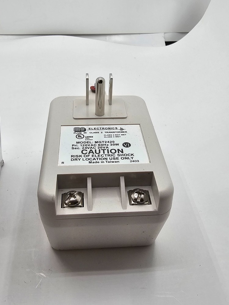 MG MGT2420 Plug-in Transformer, 24VAC, Class 2