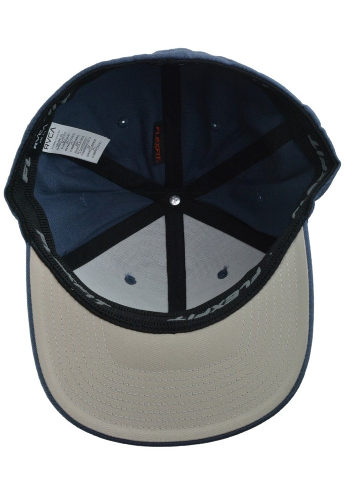 RVCA Solid Flex Blue Cap Stretch Fit L/XL Hat