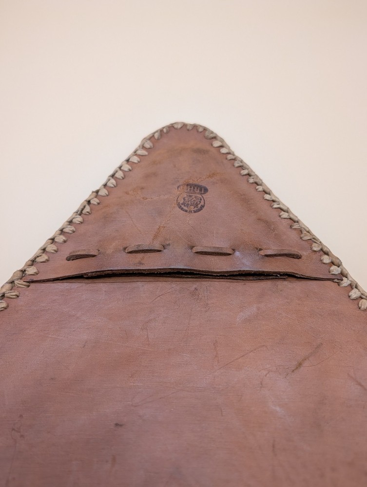 Vintage Hand tooled Leather Tripod Saddle