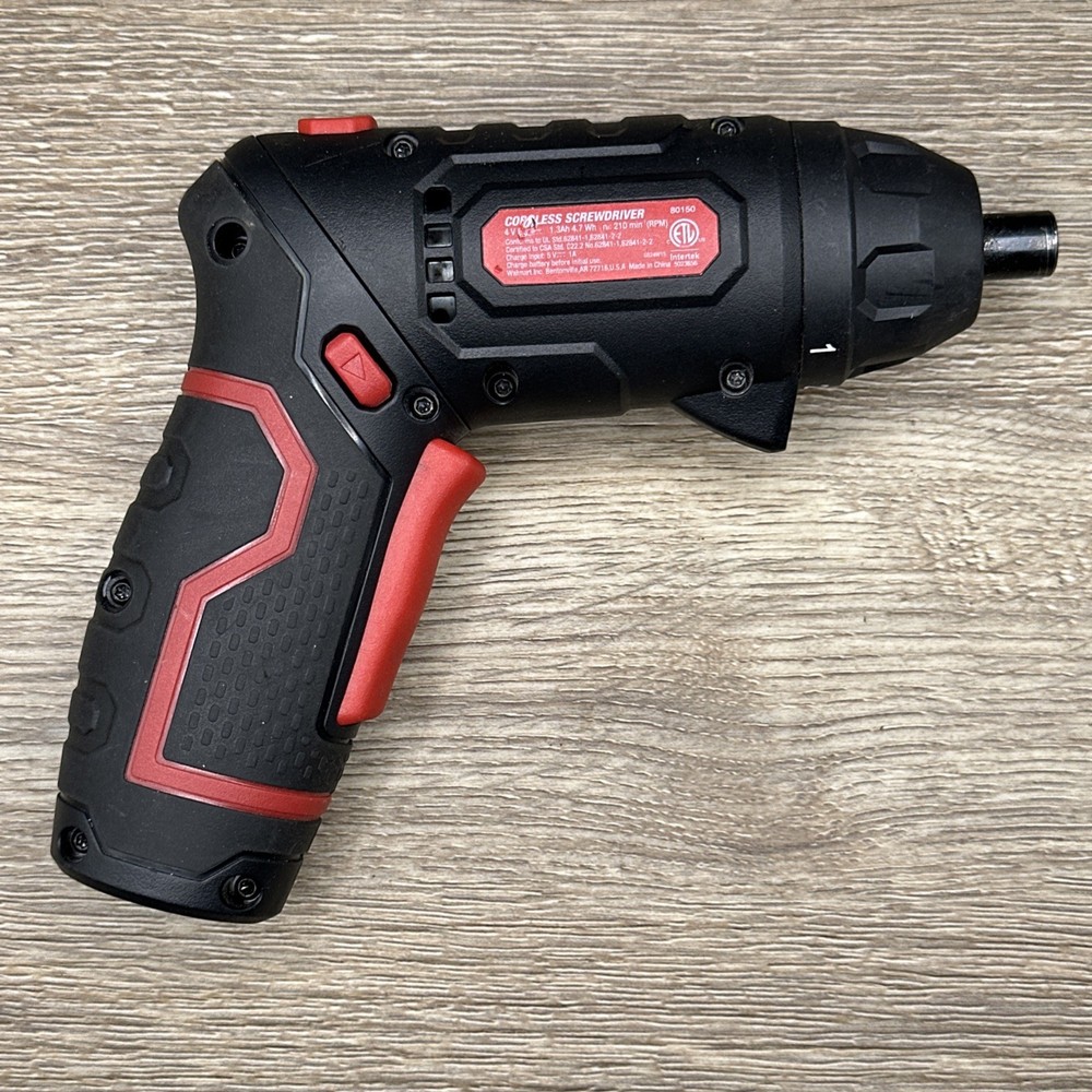 Hyper Tough 4-Volt Max Lithium-Ion Angle Grip Screwdriver, 80150