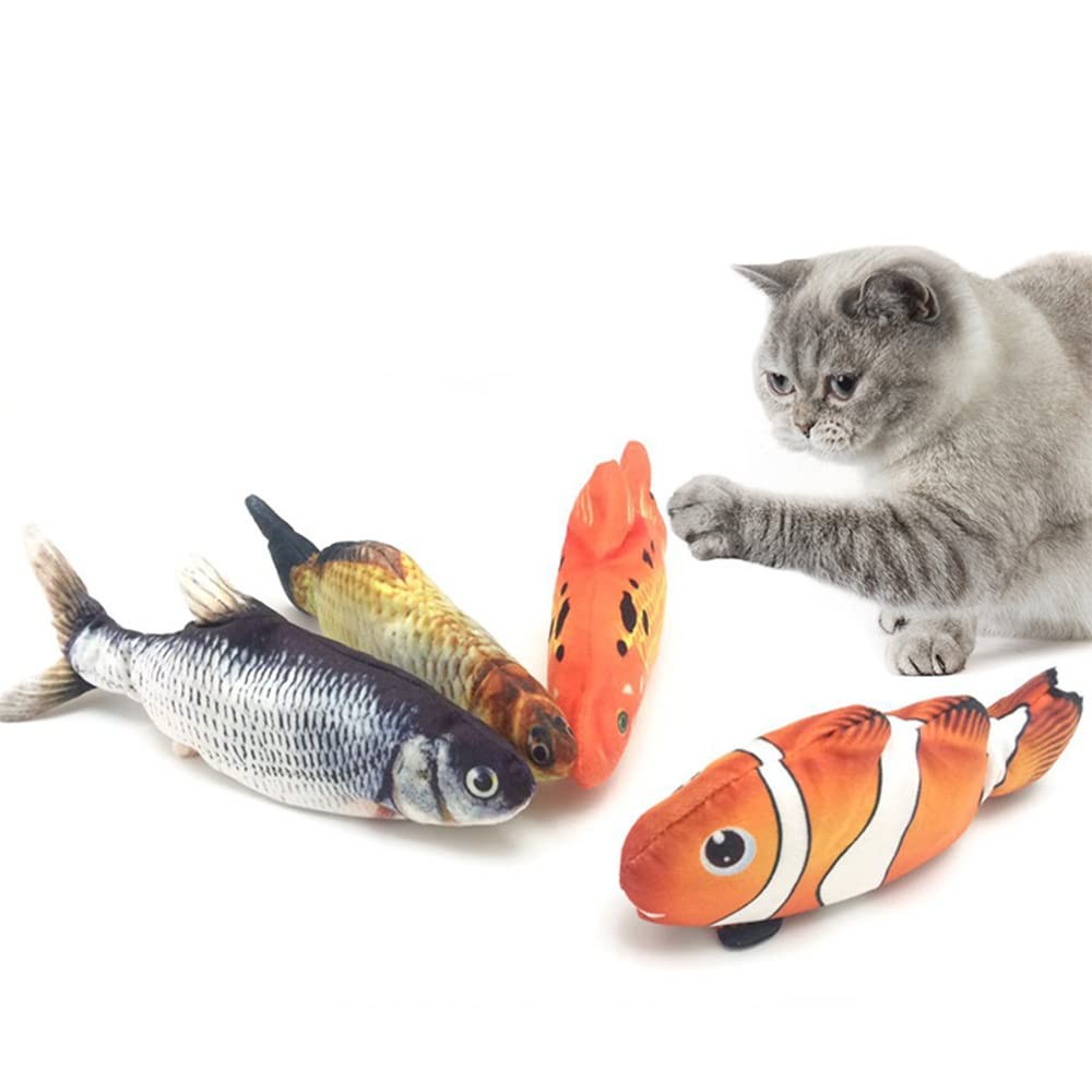 PawfectPals Touch Sensitive Realistic Orange Floppy Moving Fish