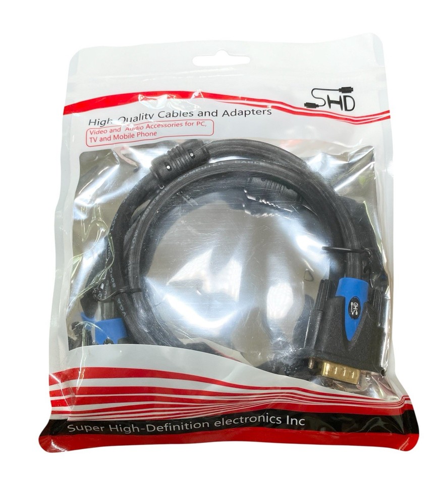 SHD VGA Cable Super High Definition Electronics Laptop PC Computer 3 ft