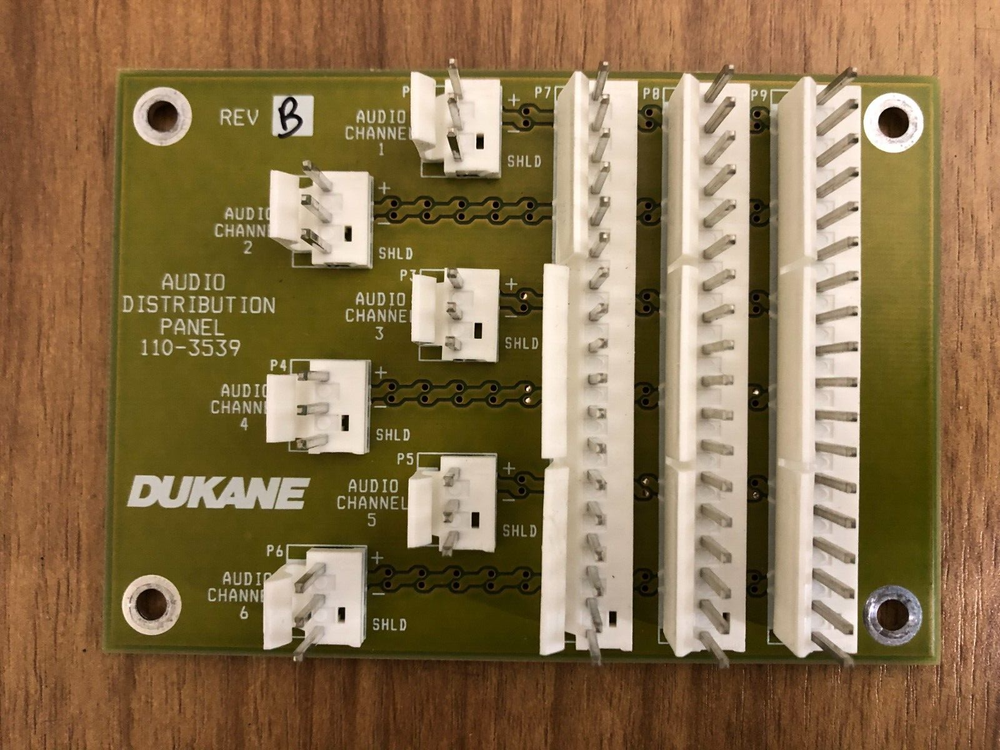 Dukane Audio Distribution Panel 110-3539 6 Channel
