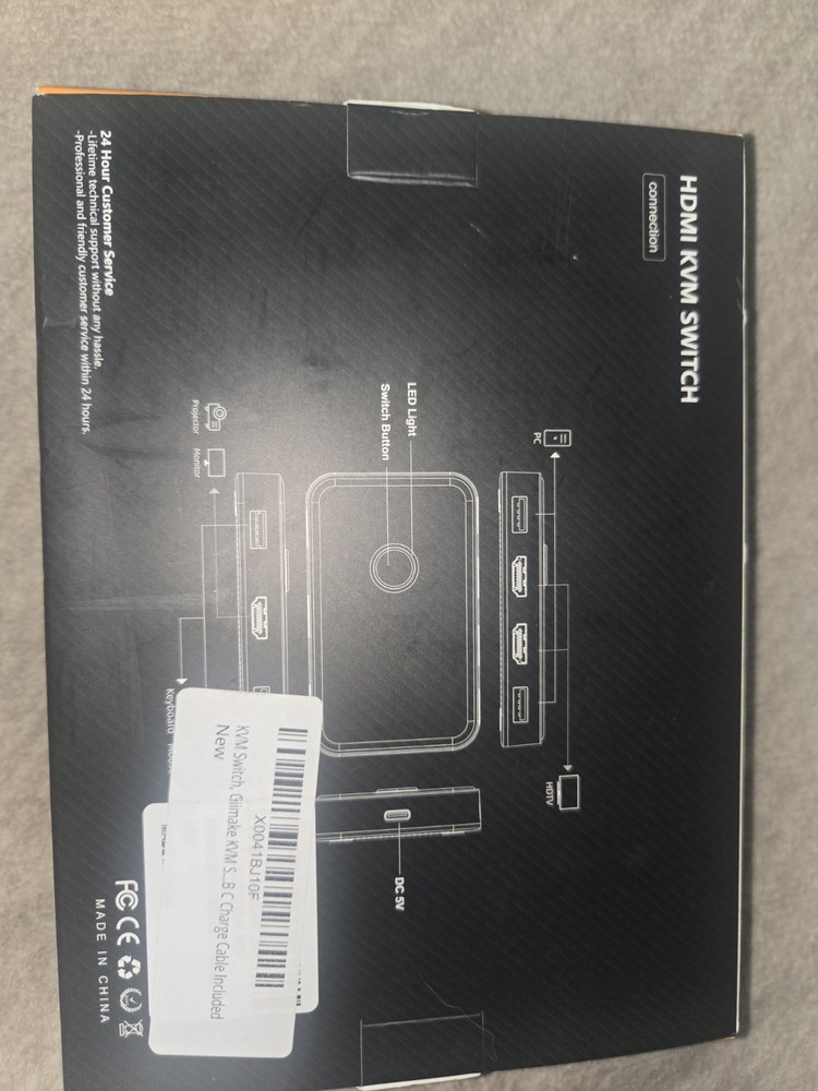 KVM Switch HDMI 2 Port Box ABLEWE USB and HDMI Switch