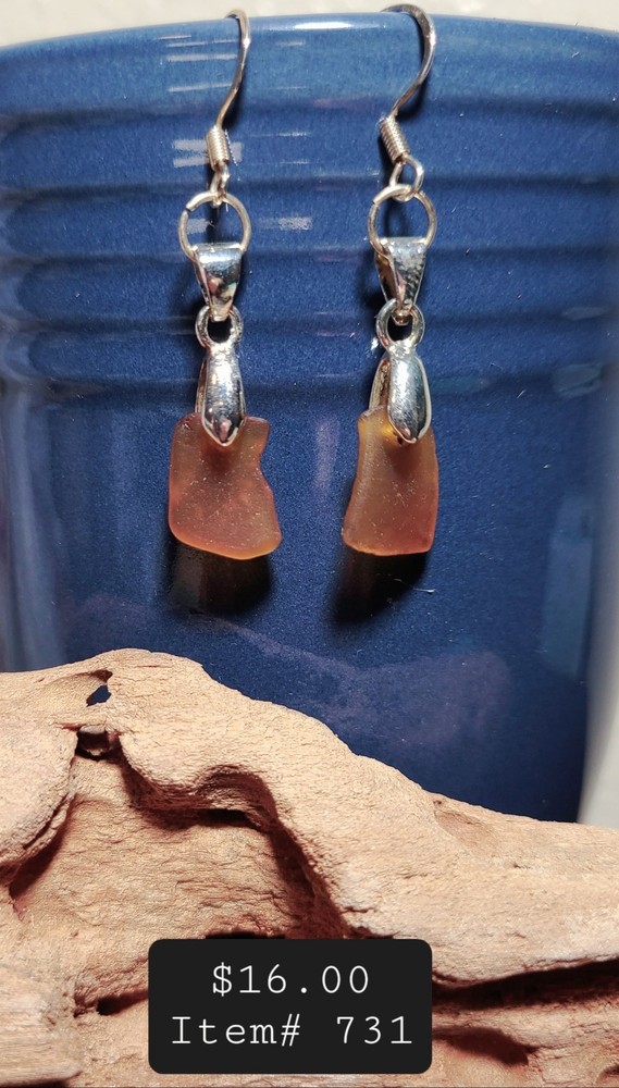 Genuine Texas Gulf Coast Sea Glass Basic Earrings
