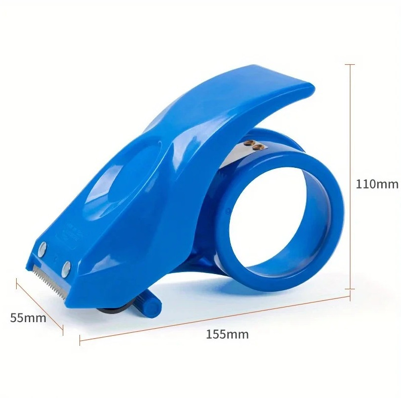 1pc Heavy Duty Shipping Tape Dispenser Reusable Eco-Friendly 55mm/2.17 in Cutter
