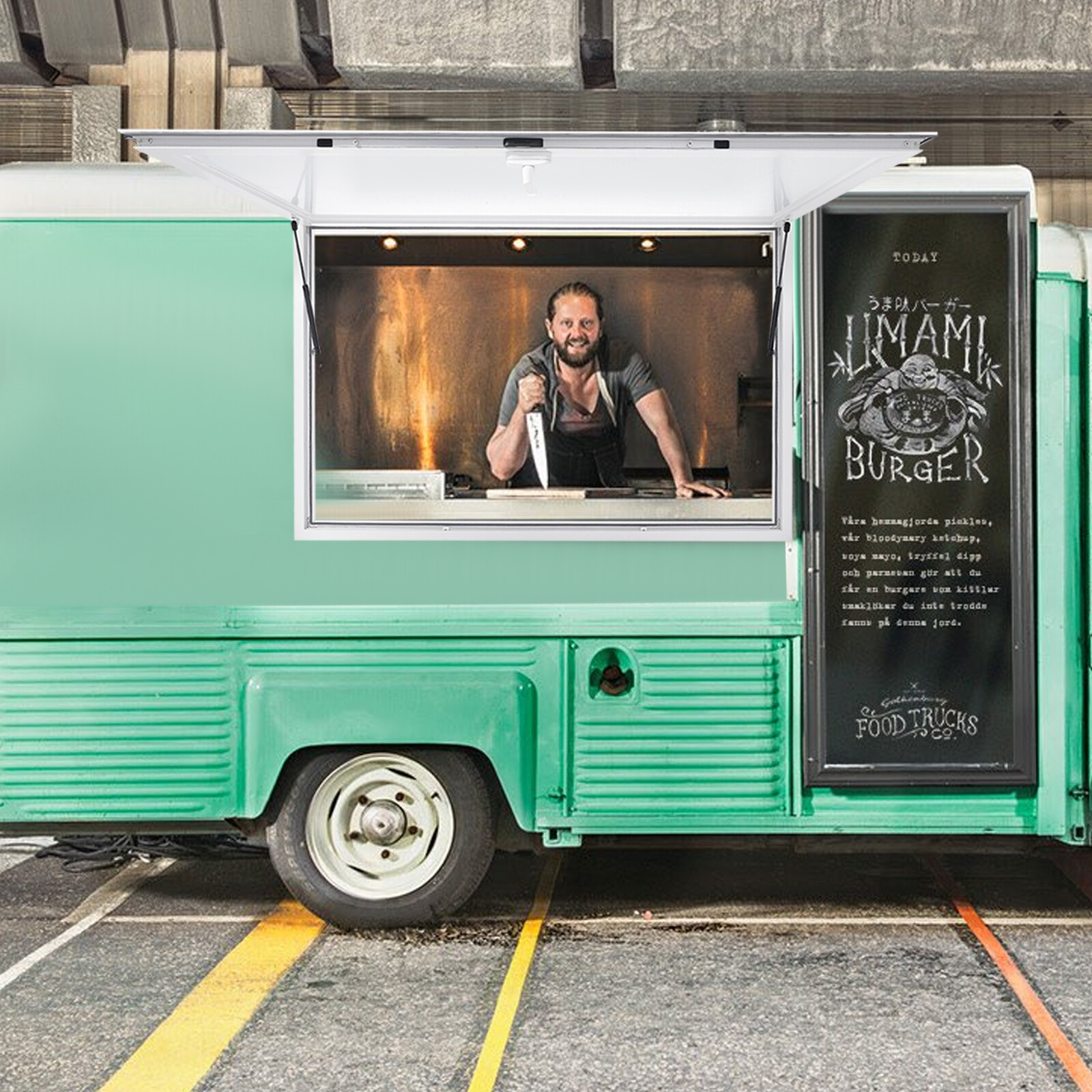 NEW 64"L x 40"W Concession Stand Serving Window Food Truck Service Awning