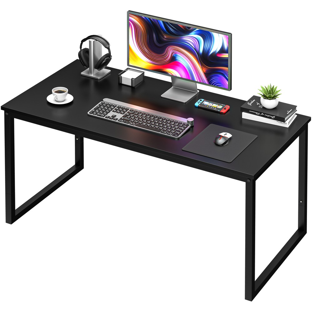 47" 55" L Computer Espresso Style Writing Desk Study Office Desk Corner Table