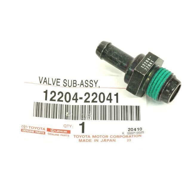 Genuine Toyota 00-08 Corolla 03-08 Matrix 1.8L 1ZZFE PCV Valve 12204-22041