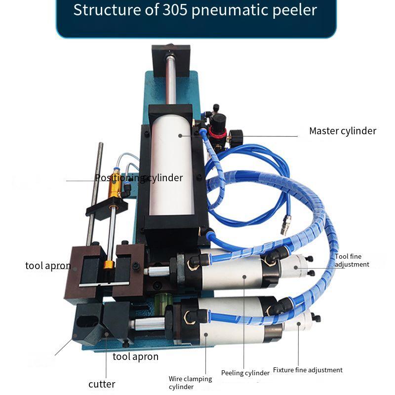 220V Wire Stripper Pneumatic Wire Stripping Machine Copper Cable Peeling Machine