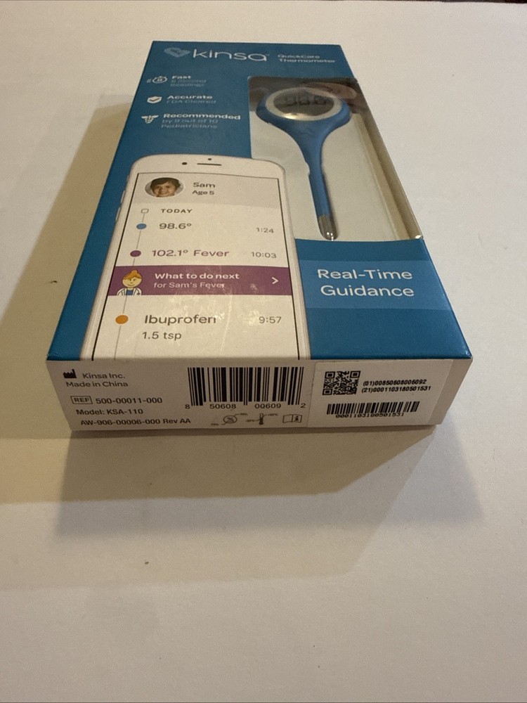 Kinsa KSA110 Quickcare Smart Digital Thermometer