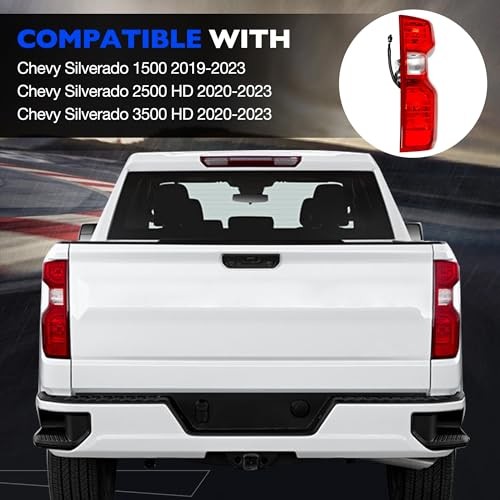 Tail light Halogen Compatible with Chevy 2019-2025 Halogen -Passenger Side