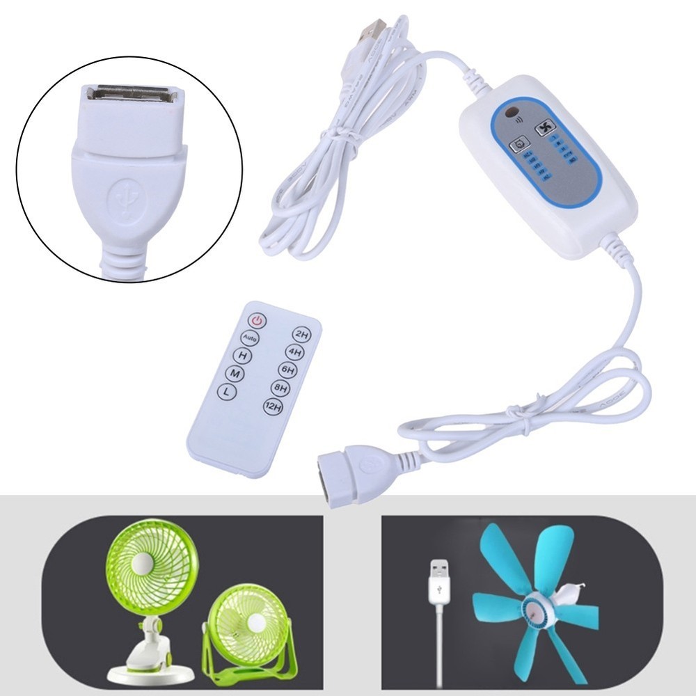 For USB Powered Devices Timer Switch 4 Speed Adjustable Extension Cable