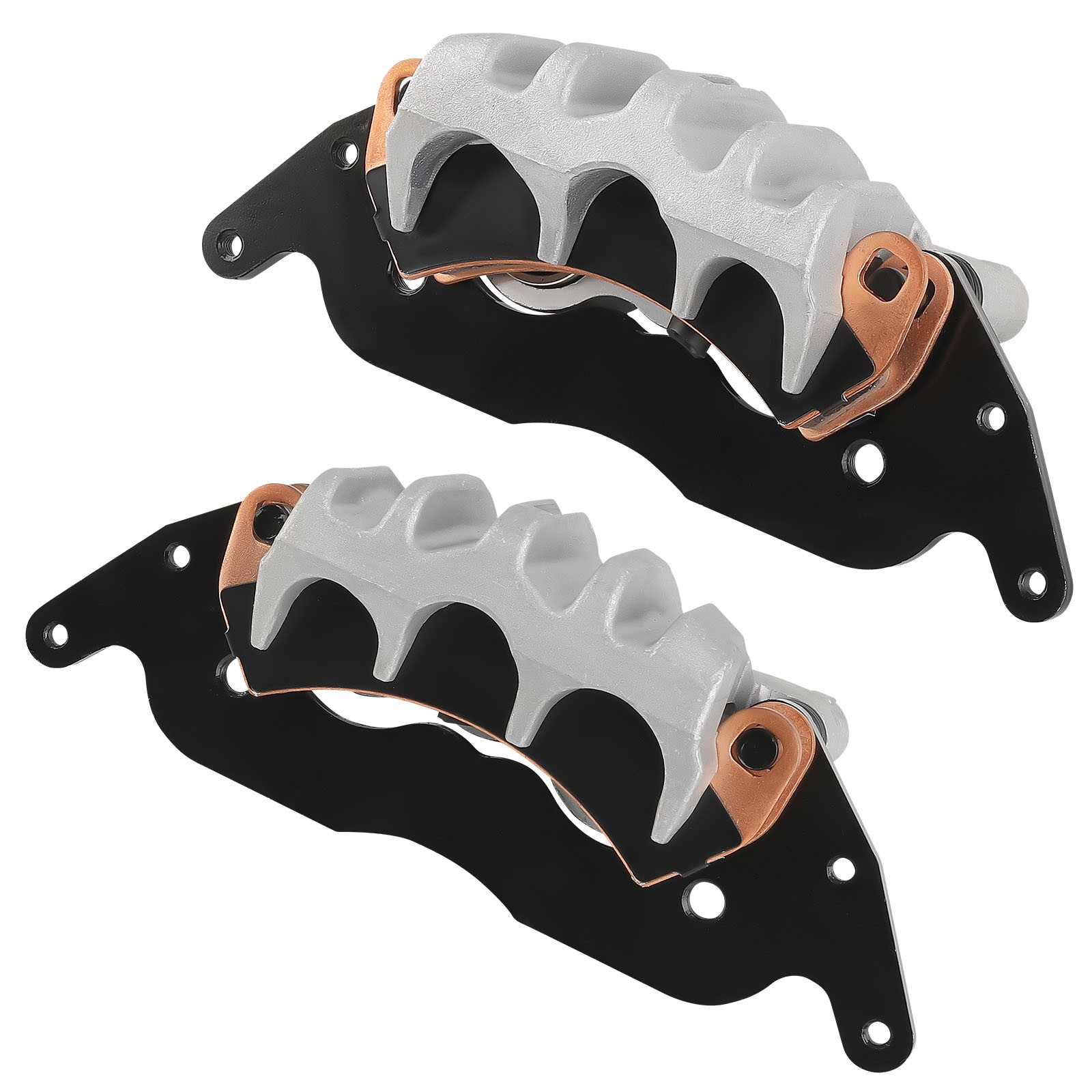 Front Left&Right Brake Calipers & Sintered Pad Set For RZR Turbo 2016-2021
