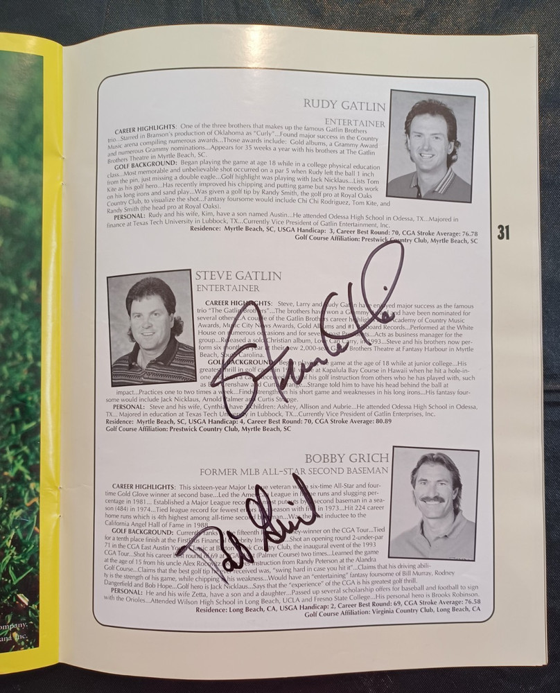 CGA Classic Chicago - SIGNED GOLF PROGRAM - HUGE AUTOGRAPH COLLECTION 1996