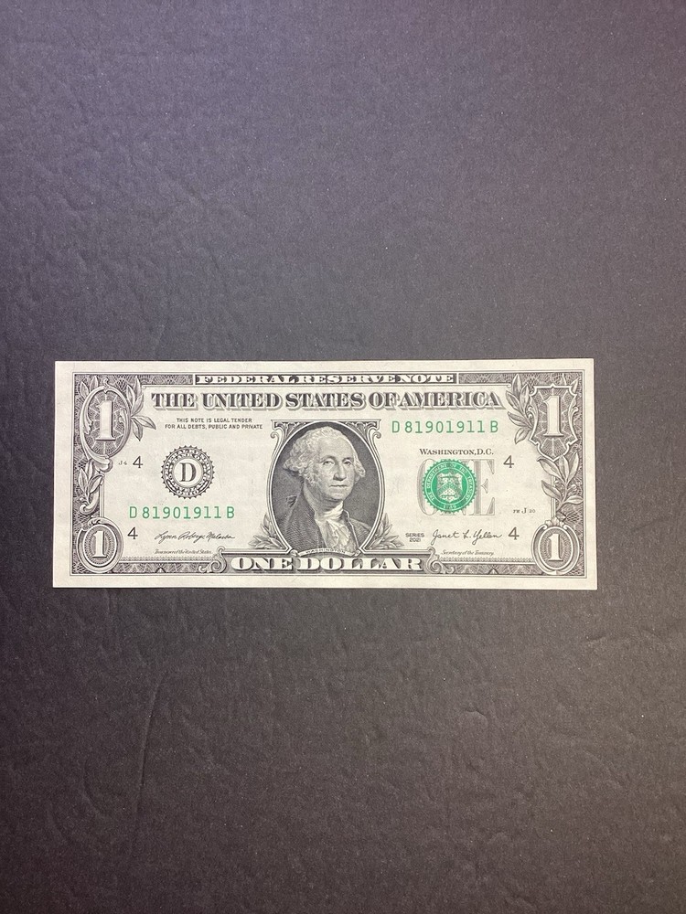 911 Emergency Dollar Bill
