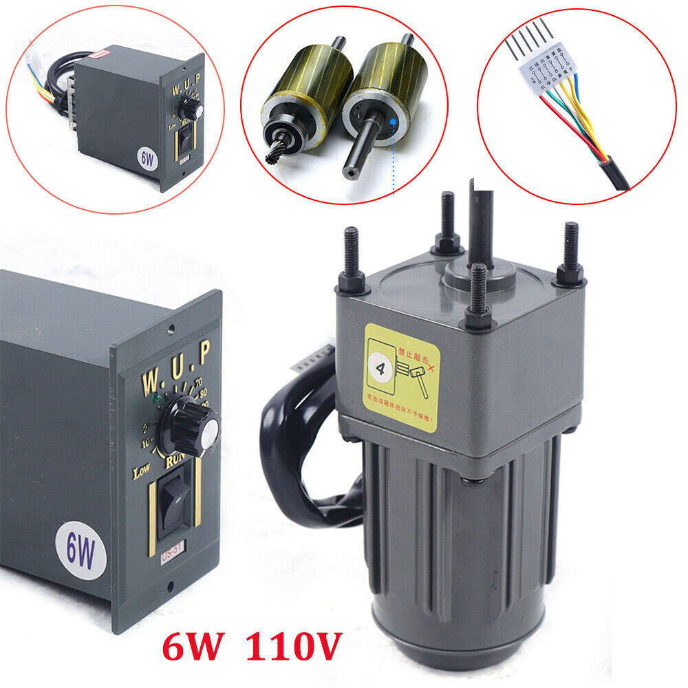 AC Gear Motor Electric+ Variable Speed Reduction Controller 135RPM Torque 1:10!