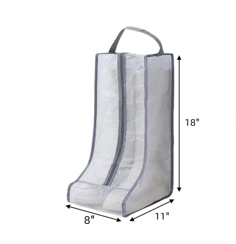 Portable 2 Pack Boots Storage, Tall Storage/Protector Tall, Grey