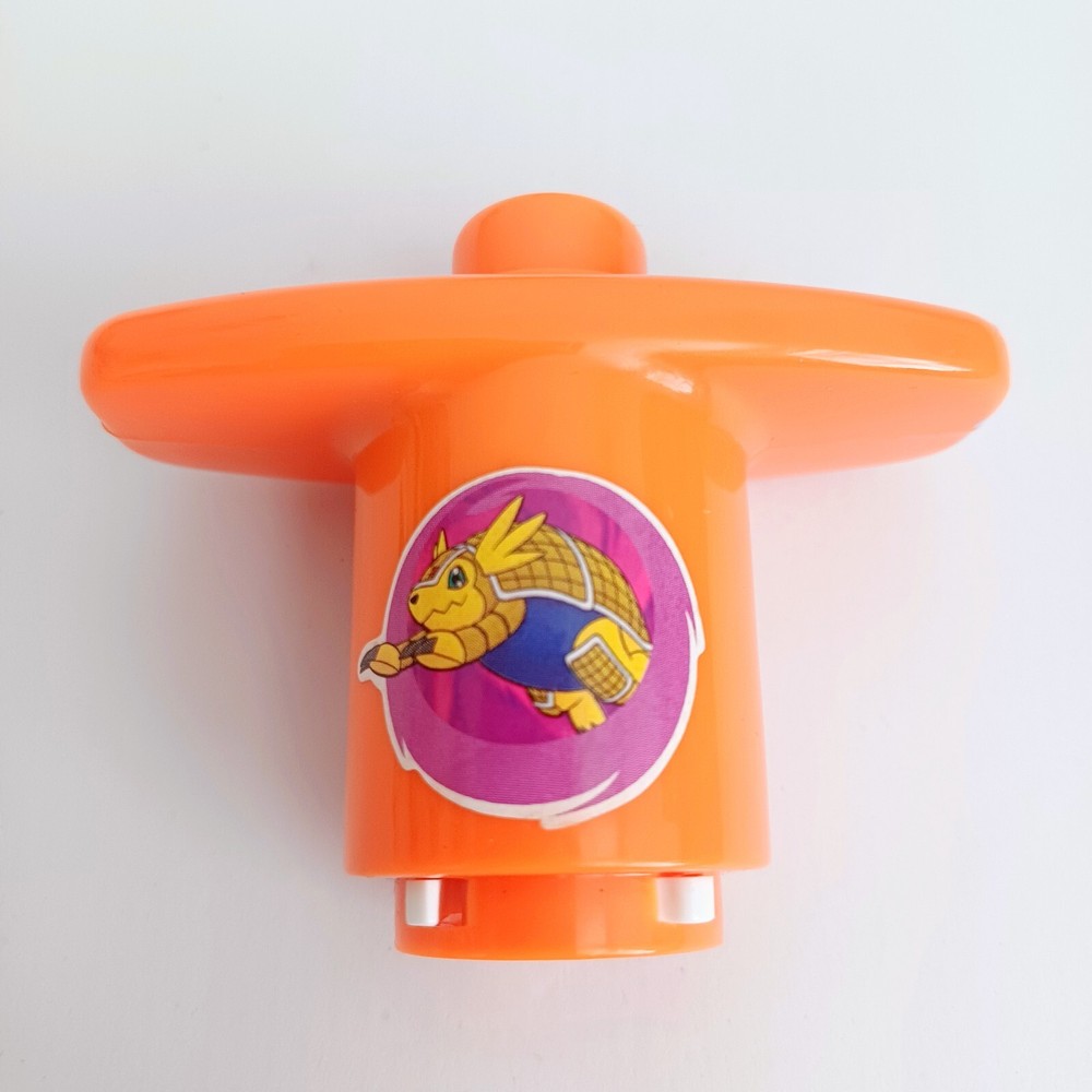 Orange Digimon Spinning Top