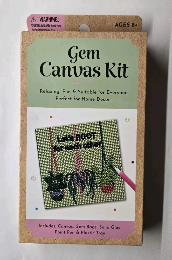 Gem Canvas Kit Hanging Plants Lets Root for Each Other