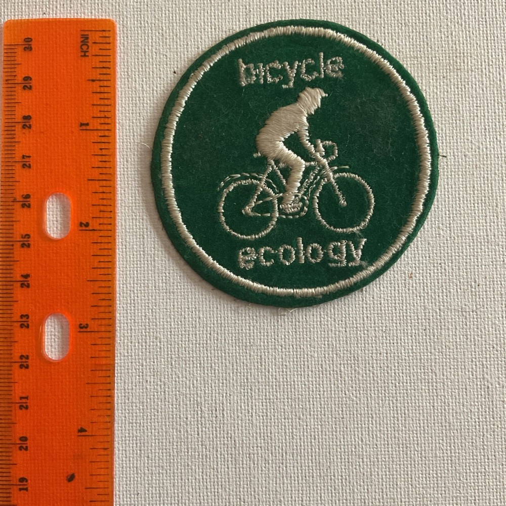 Vintage Bicycle Bicycling Ecology  Cloth Patch