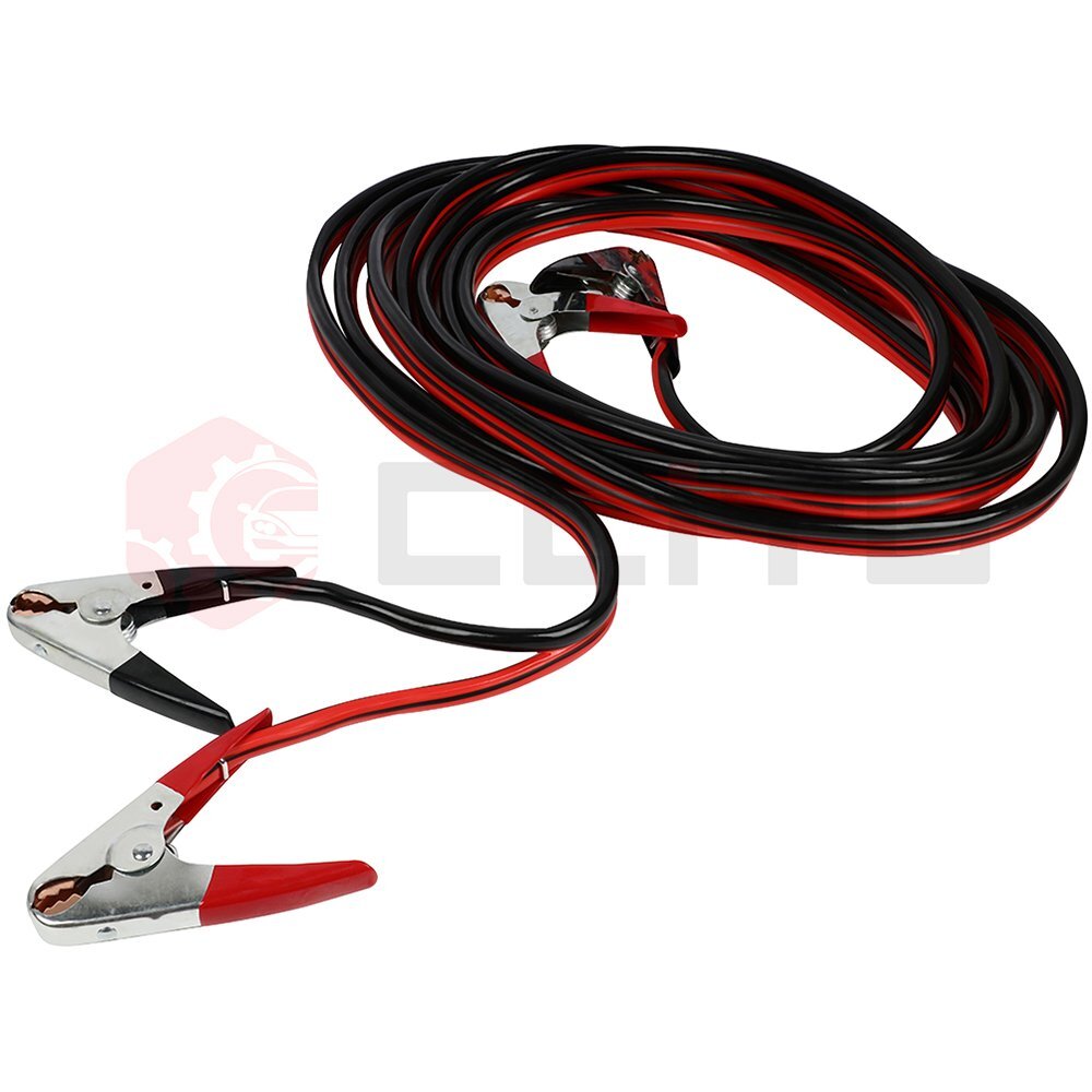 Heavy Duty Booster Jumper Cables 30FT 1 Gauge Car Van Power With Tire Repair Kit