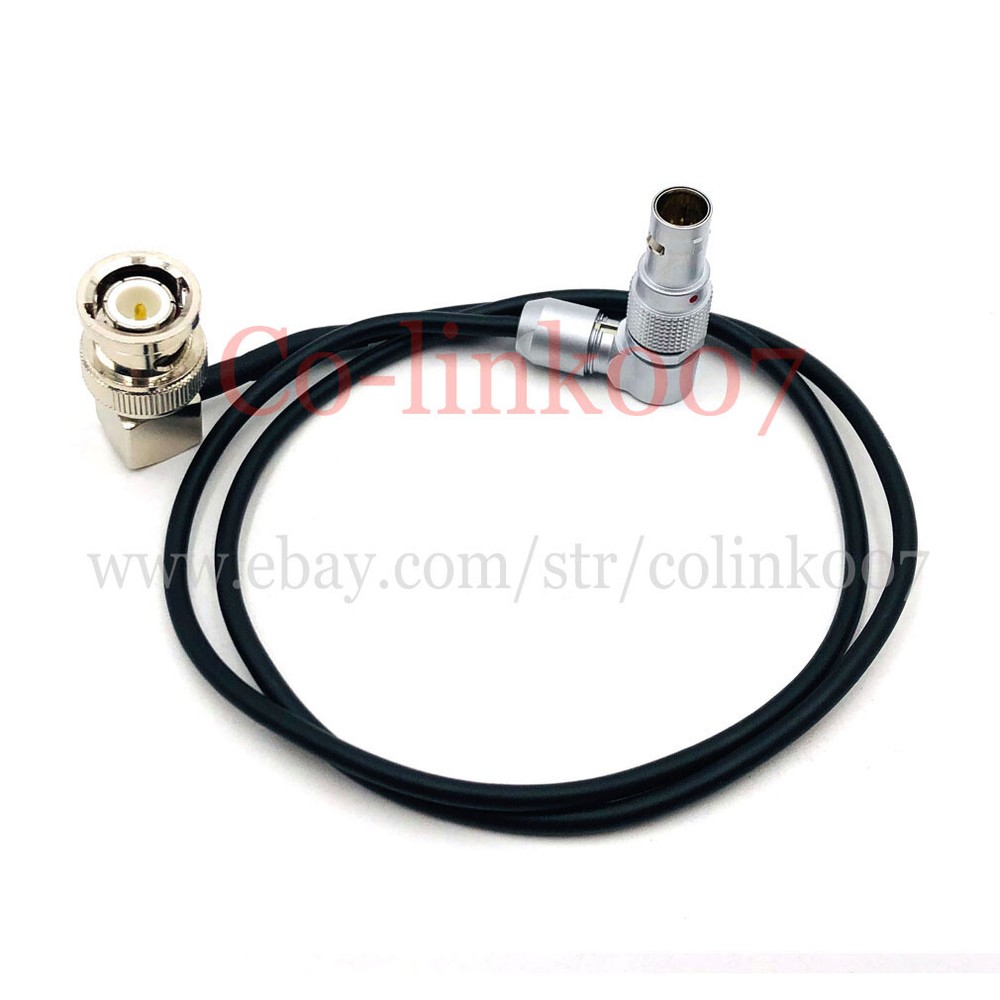 RED Komodo Timecode Cable, BNC to EXT 9 Pin Rotatable Right Angle 50cm