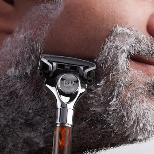 Traditional straight razor shaving kit gift