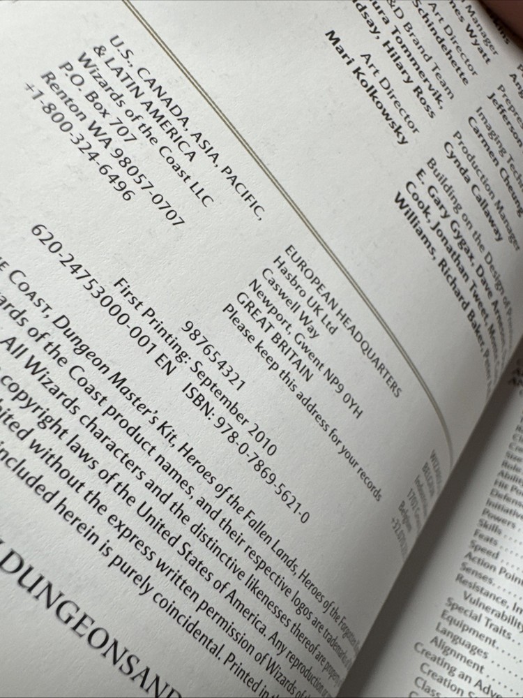 WOTC D&D 4e Rules Compendium - A Game Reference for All Players Exc