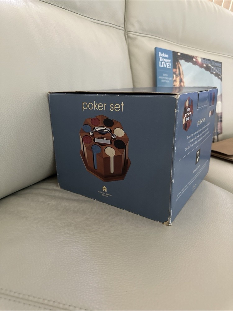 Open Box, In Box, Michael Graves Design Poker Set - PLEASE READ