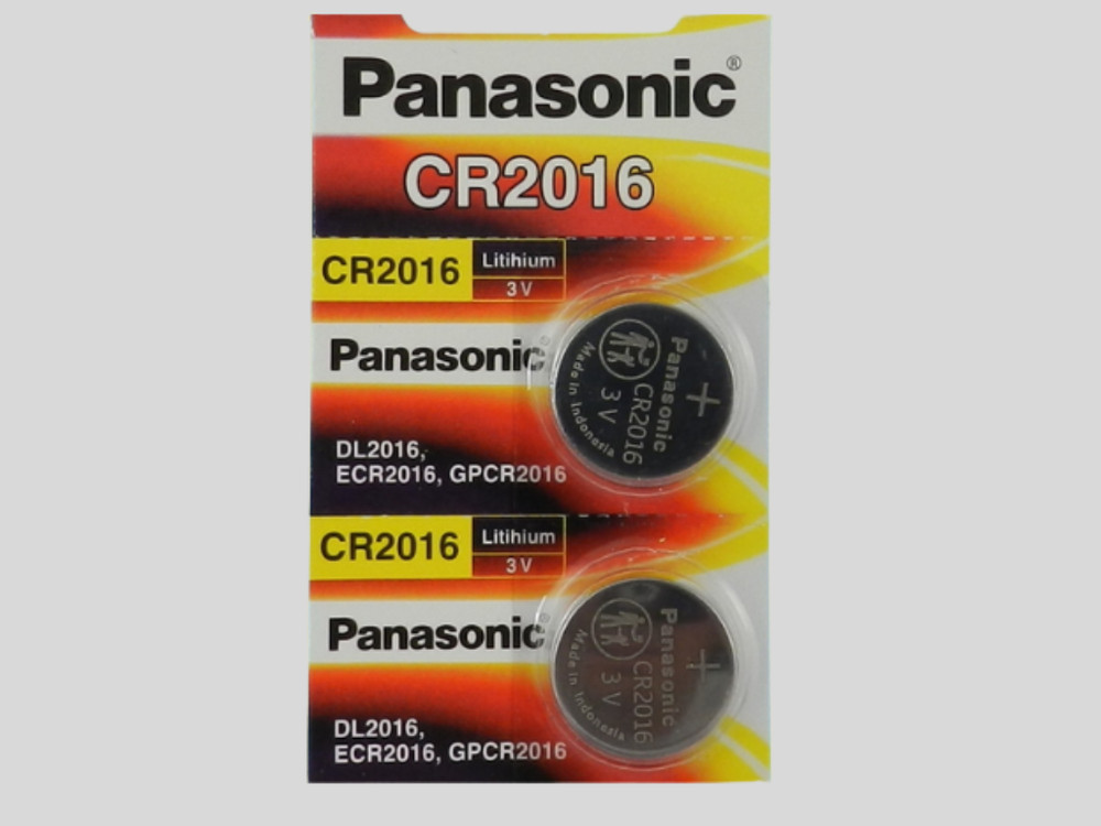 PANASONIC  CR2016  LITHIUM 3V  BATTERY 2Pcs