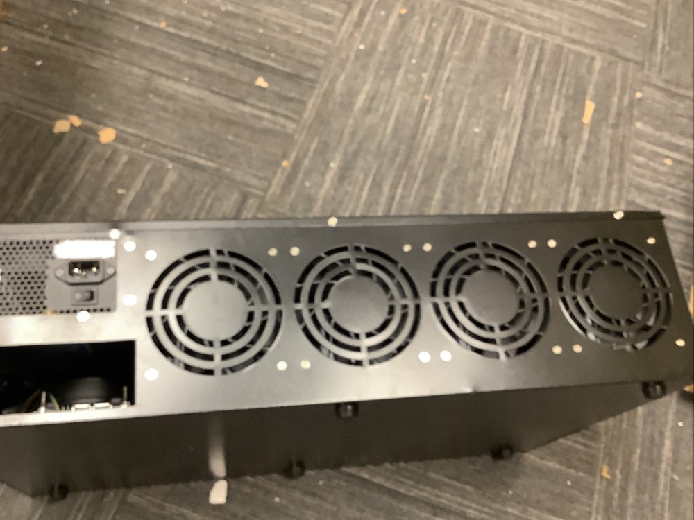 ETH BTC Mining Rig Case 8 GPU Ports Mining Frame W/ Mining Motherboard CPU RAM