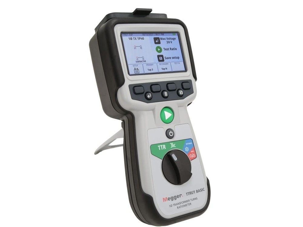 Megger TTRU1-BASIC - Handheld Transformer Turns Ratiometer (37.5V Max Induced