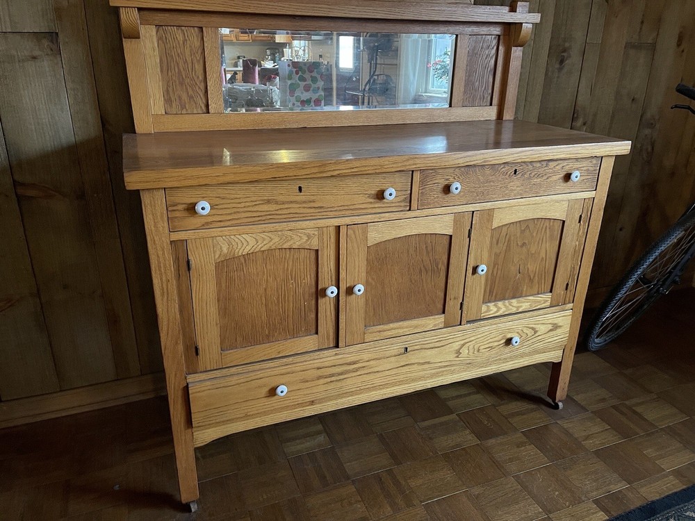 antique oak buffet sideboard