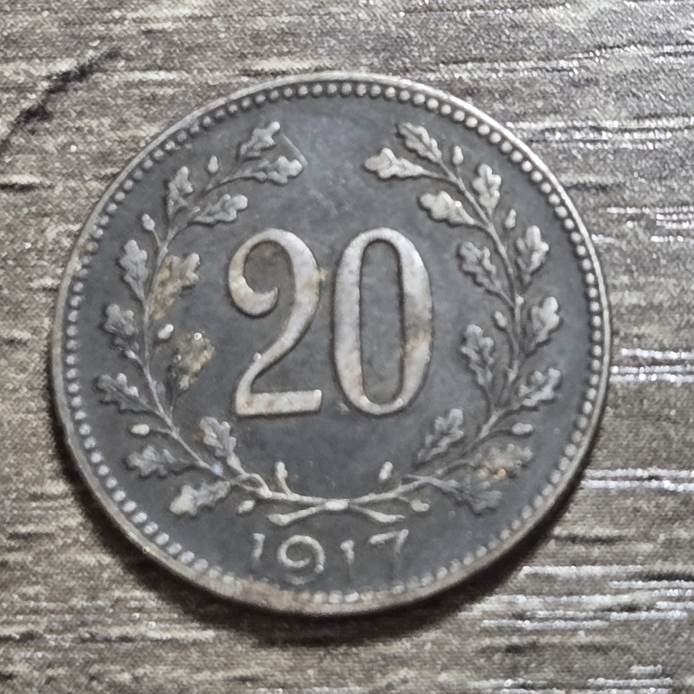 1917 AUSTRIA 20 Heller
