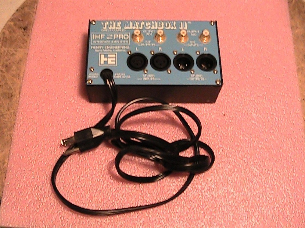 Henry Engineering Matchbox II IHF - PRO interface amplifier XLR to/from RCA