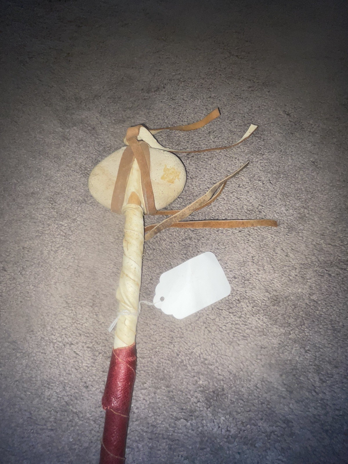 Antique 1870/80s Native American Indian Stone War Club Skull Crusher Estate Find