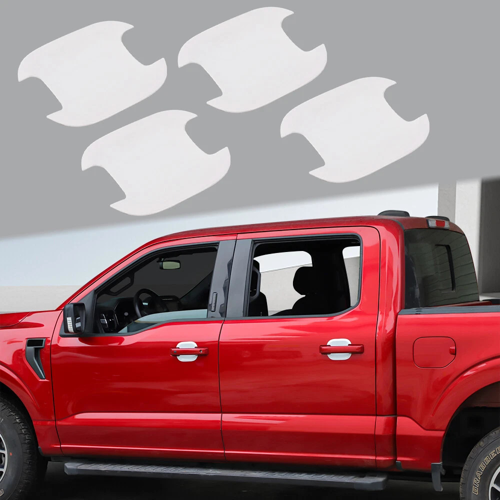 White Center Console Interior Trim & Exterior Decor Covers For 2021-25 Ford F150
