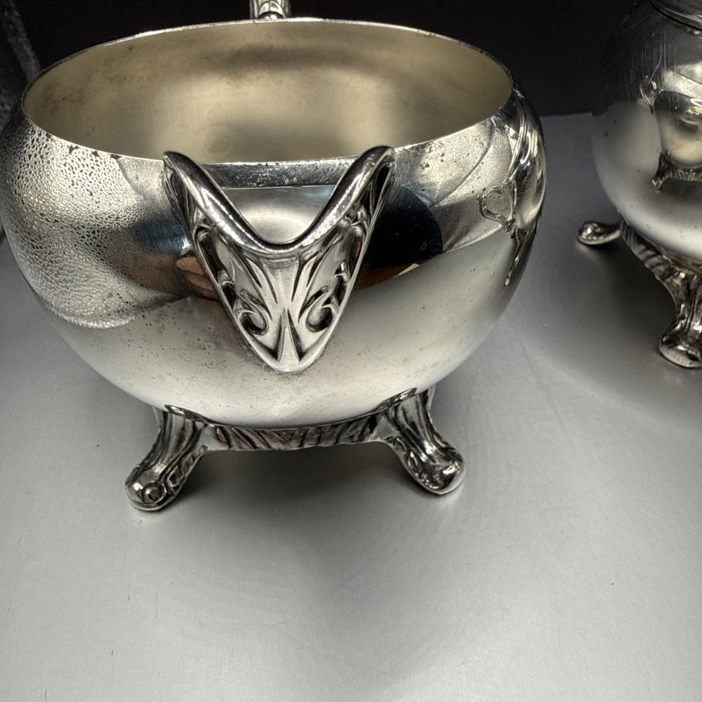 Silverplate Cream And Sugar Set